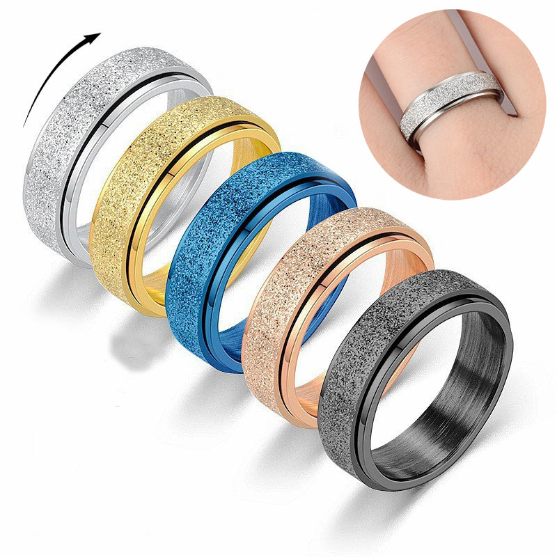 Turnable Anxiety Rings -  Relieve Stress - Rings For Women Men