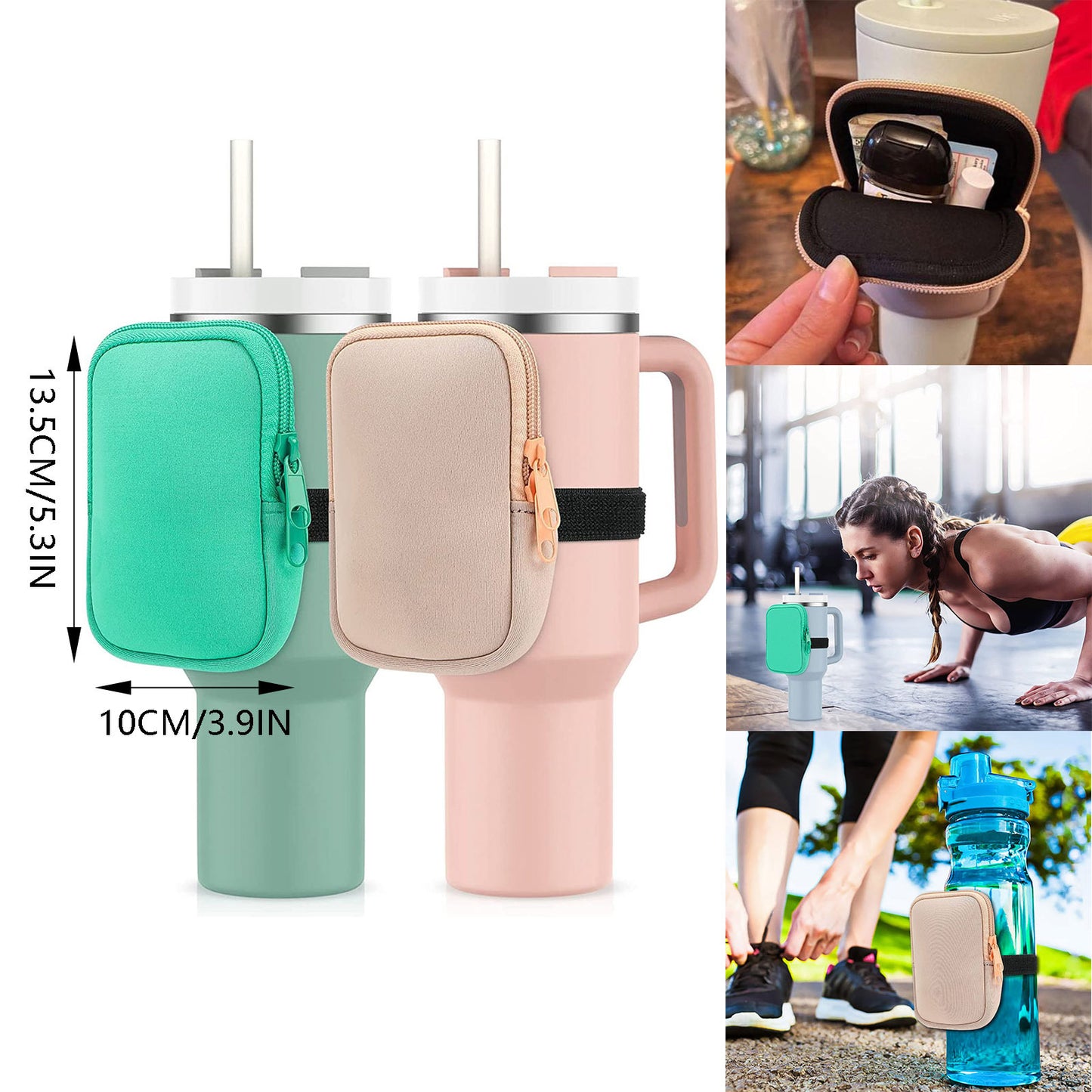Water Bottle Bag Fitness Accessories Travel Cup Handheld
